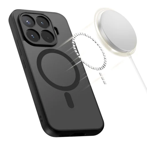 Xiaomi 17T Tech-Protect Magmat MagSafe matné čierne puzdro - 3