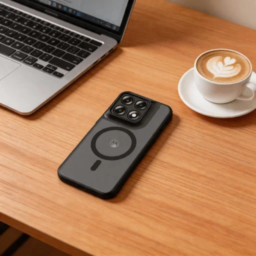Motorola Edge 70 Pro 5G Tech-Protect Magmat MagSafe matné čierne puzdro - 5