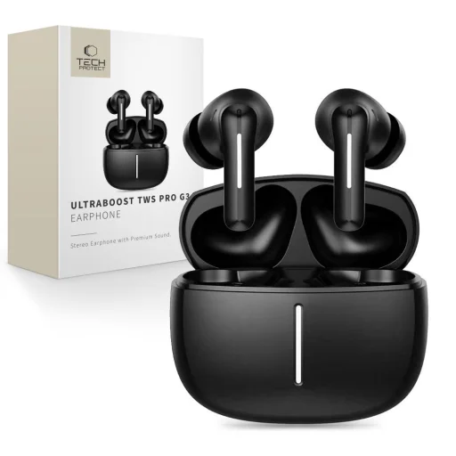 Tech-Protect Ultraboost TWS Earphone Pro G3 fekete - 1