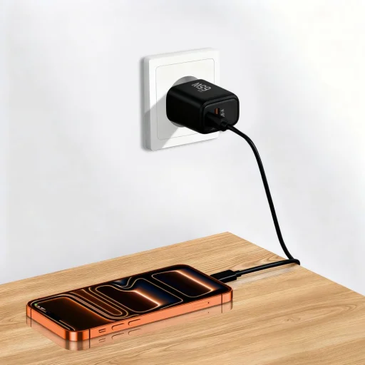Tech-Protect NCA65W-GAN 2-portový sieťový nabíjací adaptér PD 65W / QC3.0 čierny - 9