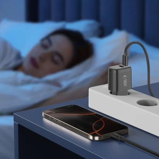 Tech-Protect NCA65W-GAN 2-portový sieťový nabíjací adaptér PD 65W / QC3.0 čierny - 10