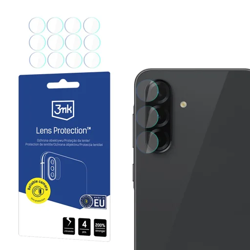 3mk - Lencsevédő (4 darabos csomag) - Samsung Galaxy A37 5G / A57 5G - Átlátszó üvegfólia üvegfólia - 1