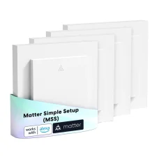 Meross MRS105MA-EU Wi-Fi (Matter) inteligentný spínač na žalúzie, sada 4 kusov