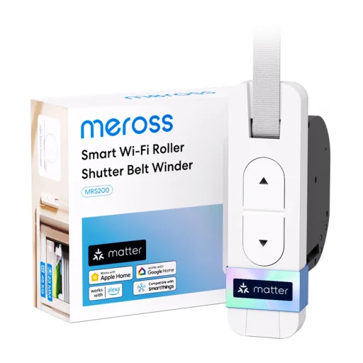 MEROSS MRS200MA-EU inteligentný Wi‑Fi navíjač roletového popruhu - 2