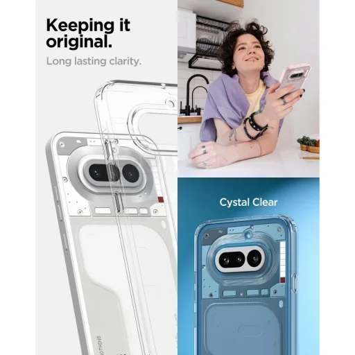 Krištáľovo číre puzdro Spigen Ultra Hybrid pre Nothing Phone 4a - 5