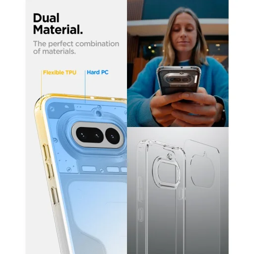 Krištáľovo číre puzdro Spigen Ultra Hybrid pre Nothing Phone 4a - 7