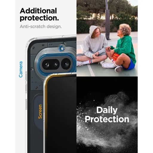 Krištáľovo číre puzdro Spigen Ultra Hybrid pre Nothing Phone 4a - 8