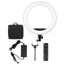 56cm G-90 čierne LED kruhové svetlo, kruhová lampa, ringlight so statívom