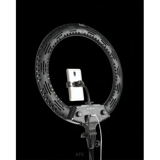 56cm G-90 čierne LED kruhové svetlo, kruhová lampa, ringlight so statívom - 7