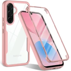 Samsung Galaxy A27 5G Rózsaszín Techsuit - ColorVerse 360 Sorozat + Képernyővédő tok