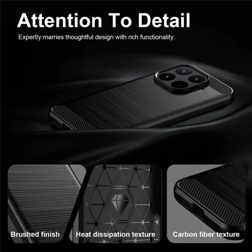 Xiaomi 17T Pro Fekete Techsuit Carbon Silicone tok - 3