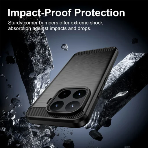 Xiaomi 17T Pro Fekete Techsuit Carbon Silicone tok - 4