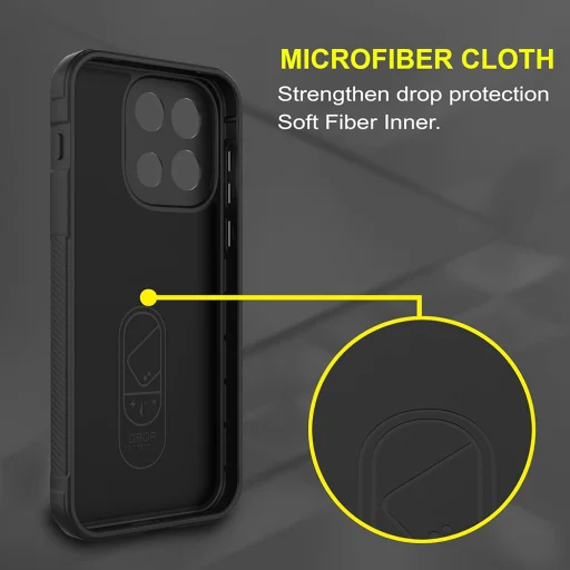 OnePlus Nord 6 Fekete Techsuit Magic Shield tok - 3