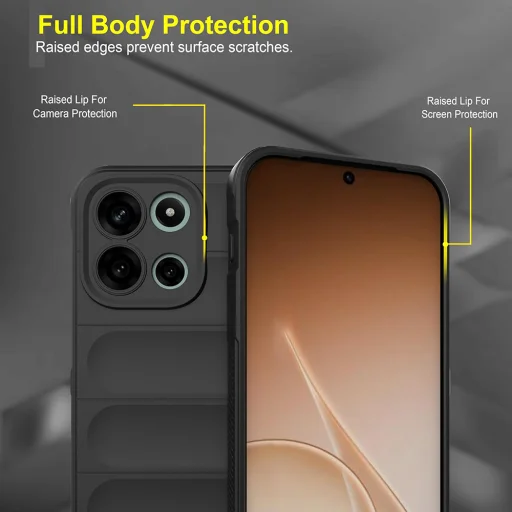 OnePlus Nord 6 Fekete Techsuit Magic Shield tok - 5