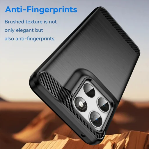 Motorola Moto G37 / G37 Power / G47 / G57 Power / G67 Power Fekete Techsuit - Carbon Silicone tok - 5