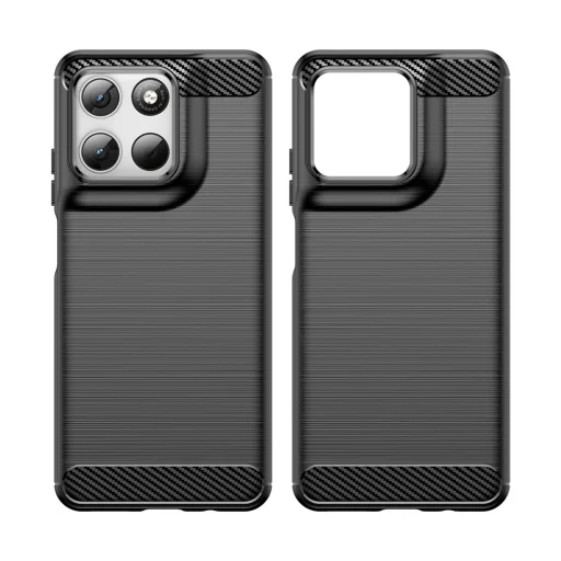 Motorola Moto G37 / G37 Power / G47 / G57 Power / G67 Power Fekete Techsuit - Carbon Silicone tok - 2