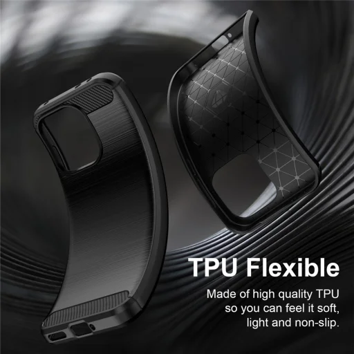 OnePlus Nord 6 Fekete Techsuit - Carbon Silicone tok - 2
