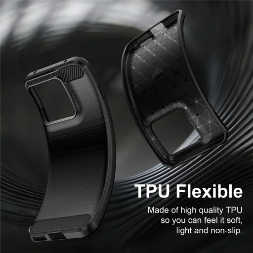 Motorola Edge 70 Pro Fekete Techsuit - Carbon Silicone tok - 6