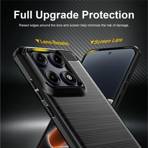 Motorola Edge 70 Pro Fekete Techsuit - Carbon Silicone tok - 2