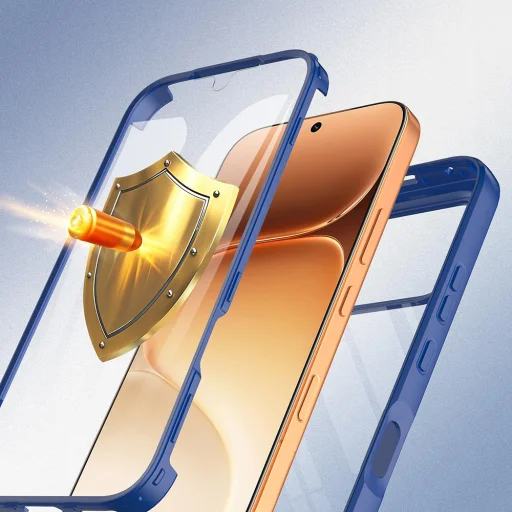 Honor 600 / 600 Pro Modré Techsuit - séria ColorVerse 360 + puzdro a ochranné tvrdené sklo - 4