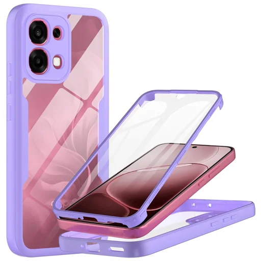 Oppo A6 Pro 4G Lila Techsuit ColorVerse 360 sorozat + képernyővédő tok - 1
