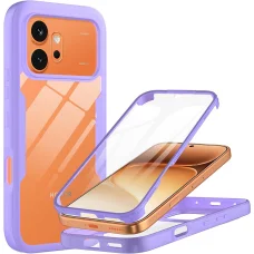Honor 600 / 600 Pro fialové puzdro Techsuit ColorVerse 360 séria + ochrana displeja