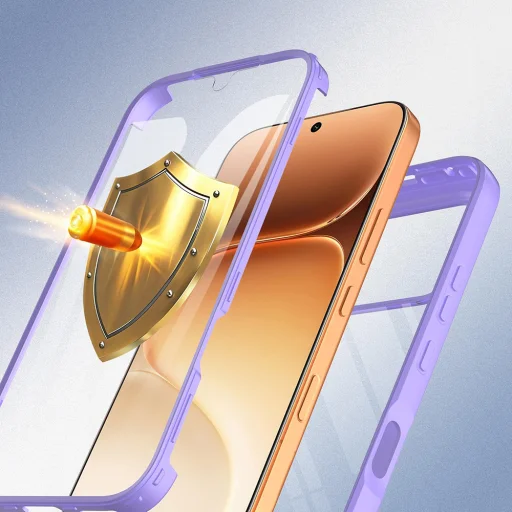 Honor 600 / 600 Pro fialové puzdro Techsuit ColorVerse 360 séria + ochrana displeja - 4