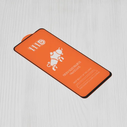 Techsuit - 111D Full Cover / Full Glue Glass - Realme C67 4G - Fekete üvegfólia üvegfólia - 2