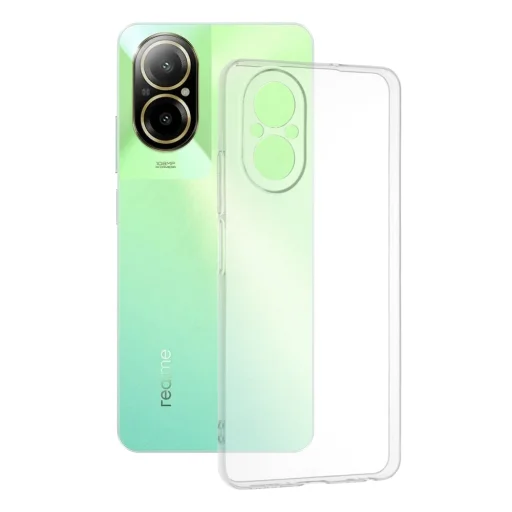 Techsuit - Tiszta Szilikon - Realme C67 4G - Átlátszó tok - 1
