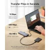 USB-C Hub Anker PowerExpand, 1 x USB-A 3.2 - 2 x USB-A - 2 x USB-C - 1 x Display Port - 1 x HDMI - 1 x Jack 3.5mm - 1 x RJ45 - 1 x SD - 1 x microSD, Sivý thumbnail
