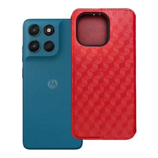 Motorola Moto G57 Power puzdro Cubic Book červené - 12