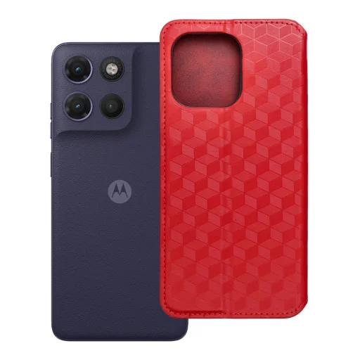 Motorola Moto G17 Power Cubic Book piros tok - 10