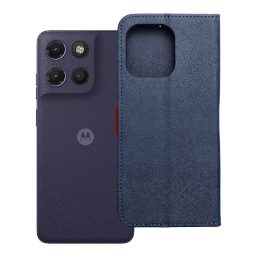 Motorola Moto G17 Power Split Book sötétkék és piros tok - 12