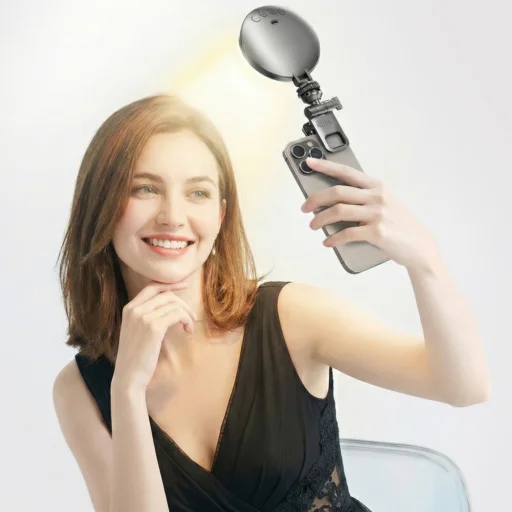 Blavec Selfie Ring lamp Aura Mini LED P-60 csipeszes fekete - 6