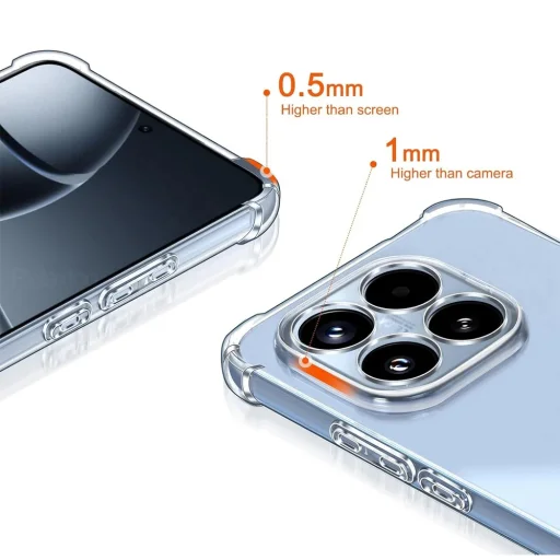 Xiaomi 17T Átlátszó Techsuit Ütésálló Szilikon tok - 5