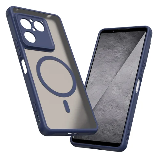 Sony Xperia 1 VIII Navy Blue Techsuit HaloFrost II MagSafe puzdro - 3
