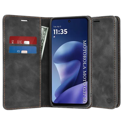 Motorola Moto G37 / G37 Power / G47 Fekete Techsuit Confy Cover tok - 1