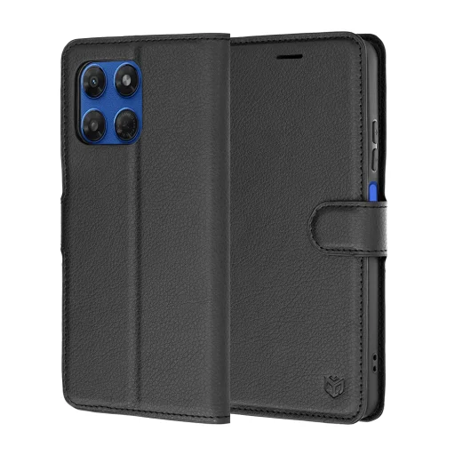 Motorola Moto G37 / G37 Power / G47 Fekete Techsuit Bőr Fliptok - 1