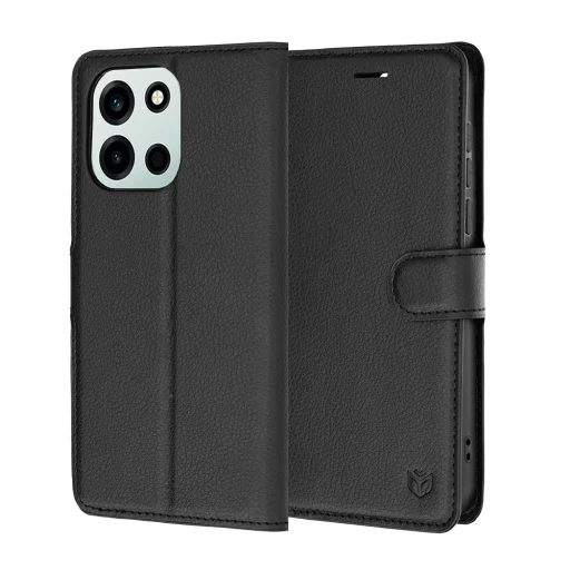 OnePlus Nord 6 Čierne Techsuit Kožené Flipové puzdro - 1
