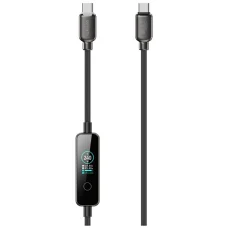 4smarts ScreenCord kábel USB-C – USB-C 240 W 1,2 m, čierny