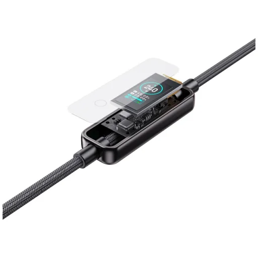 4smarts ScreenCord kábel USB-C – USB-C 240 W 1,2 m, čierny - 5