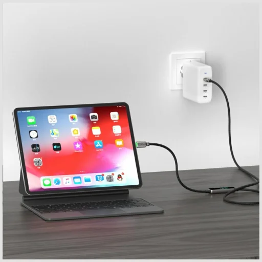 4smarts ScreenCord kábel USB-C – USB-C 240 W 1,2 m, čierny - 6