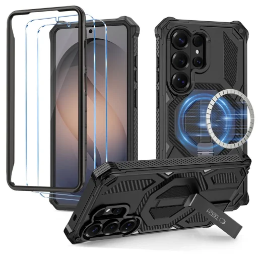 Samsung Galaxy S26 Ultra Tech-Protect MagBlast MagSafe + Glass 2 ks čierne puzdro - 1