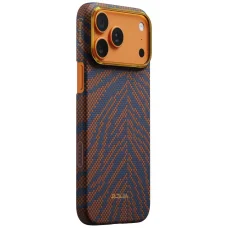 iPhone 17 Pro PITAKA Edge Case Breath of Veins puzdro horiaca oranžová