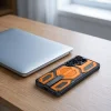 Samsung Galaxy S26 Ultra Tech-Protect MagBlast MagSafe + ochranné sklo 2-balenie čierno-oranžové puzdro thumbnail