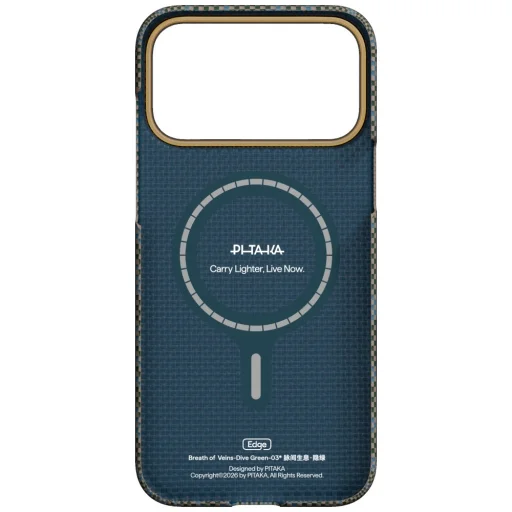 iPhone 17 Pro PITAKA Edge Case Breath of Veins potápačské zelené puzdro - 3