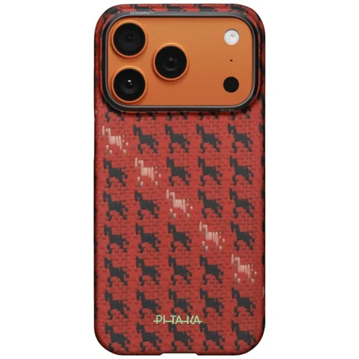 iPhone 17 Pro PITAKA Edge Case Happiness Rides In puzdro cinóbrový tátoš - 2