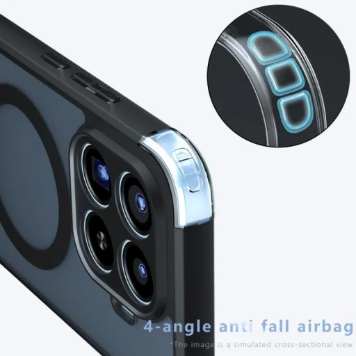 Xiaomi 17T 5G Armor MagSafe PC hybridné TPU puzdro na telefón (matná čierna/dymová) puzdro - 5