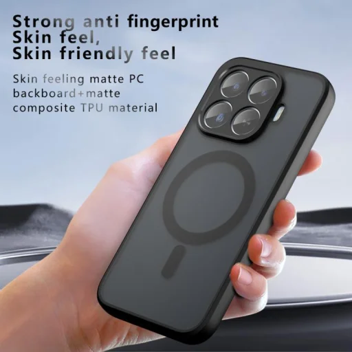 Xiaomi 17T 5G Armor MagSafe PC hybridné TPU puzdro na telefón (matná čierna/dymová) puzdro - 8