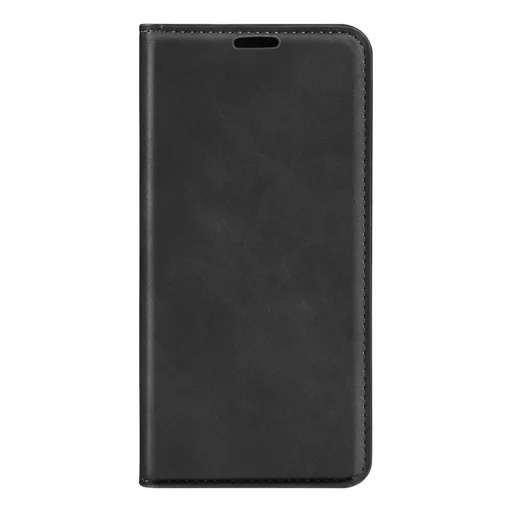 Xiaomi 17T retro vzorované puzdro na telefón z PU kože s magnetickým zapínaním (čierne) puzdro - 2